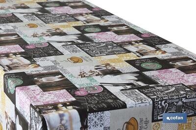 ROLLO SEMIHULE  PVC/ALGODON MODELO COFFEE 1,40x25mts