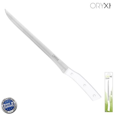 Cuchillo Alaska Jamonero Hoja Acero Inoxidable 26 cm. Blanco