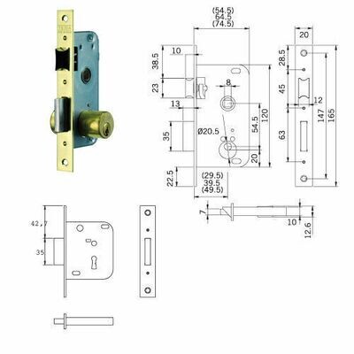 Cerradura Tesa 2003-hl/40