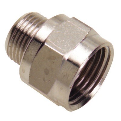 Adaptador Alargue Hembra 3/8 - Macho 1/4 (Blister 2 Piezas)