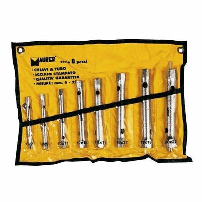 Juego Llaves Tubo Tubular Maurer     8 Piezas