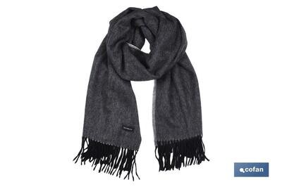CHAL REVERSIBLE, 100% CACHEMIR. MODELO TAIS (GRIS 2 TONOS)