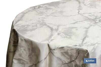 MANTEL REDONDO MODELO AMATISTA �140 CM 65 % PVC Y 35 % POLIPROPILENO