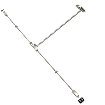 Cerradura Tesa Antipanico 1930 /90x8 Negra y Roja