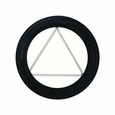 Plafon Embellecedor Estufa Pellet Vitrificado Negro 80 mm.