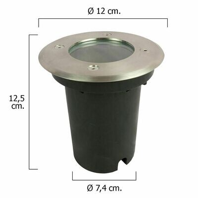 Plafon Led IP54 9 Watt. / 520 Lumens. Aluminio Plano Blanco 20 cm.