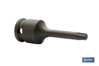 VASO IMPACTO 3/8" TORX MACHO T-30