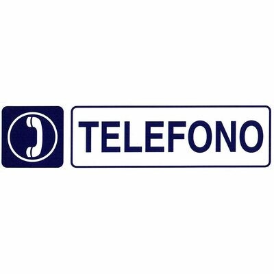 Rotulo Adhesivo 250x63 mm. Telefono