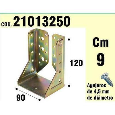 Soporte Para Madera Alas Interiores Bicromatado  90 mm.