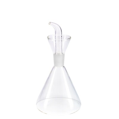 Aceitera De Cristal Con Sistema Antigoteo, Capacidad 250 ml.