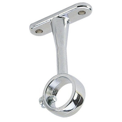 Soporte Central Redondo Para Tubo �16 Cromado