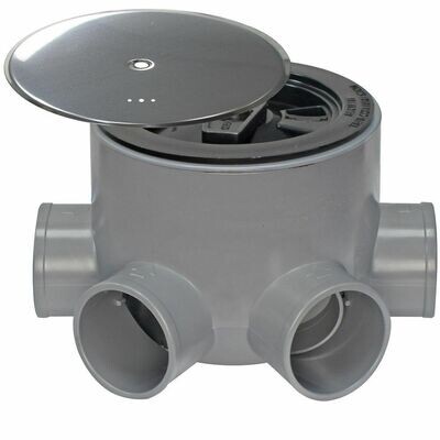 Bote Sifonico PVC T 89 A 110  50-40 Altura 85 mm. Con Tapa Aireaci�n