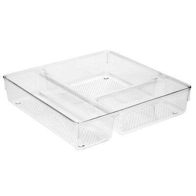 Organizador de Plastico Para Cajones "System N�1"  23x23x5 cm.