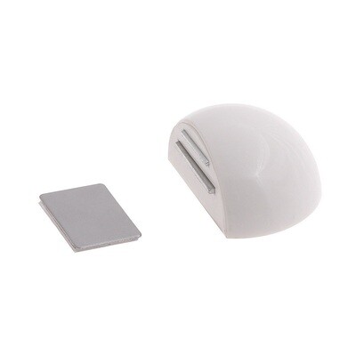 Tope Puerta Adhesivo con Im�n Retenedor Blanco