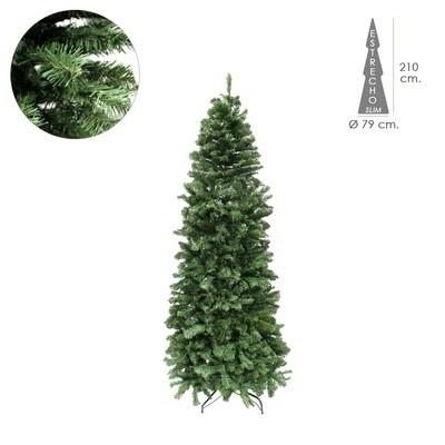 Arbol De Navidad 210 cm. Slim (estrecho) 1217 Ramas PVC