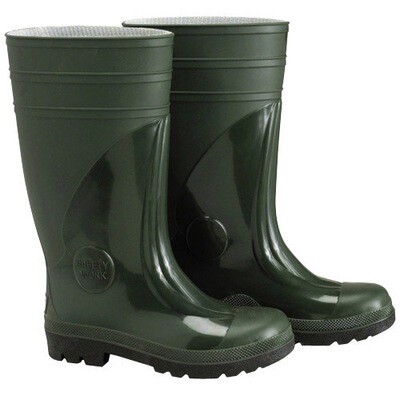 Botas Goma Altas Verdes Seguridad N� 45 (Par)