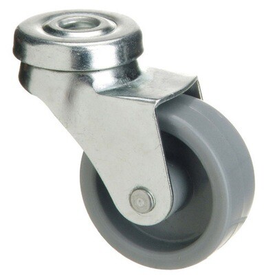 Rueda Polyamida Pasante   30 mm.