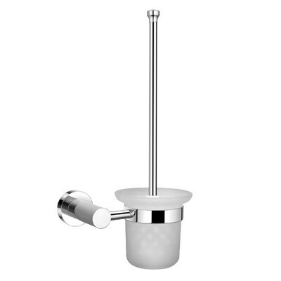 Escobillero Maurer Wc Pared Cristal Frost  Inoxidable