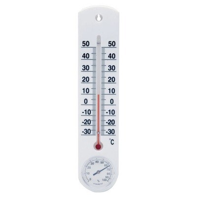 Termometro Pared / Jardin Con Higr�metro Pl�stico 25 cm.