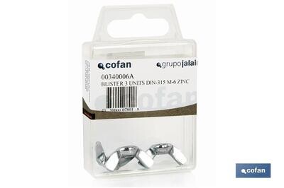 BL�STER DE 6 UDS. DIN-315 M-4 ZINC VENTA UNITARIA