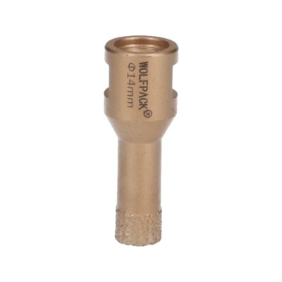 Corona Diamante Para Amoladora � 14 mm. Conexi�n Rosca M14. Corte Seco