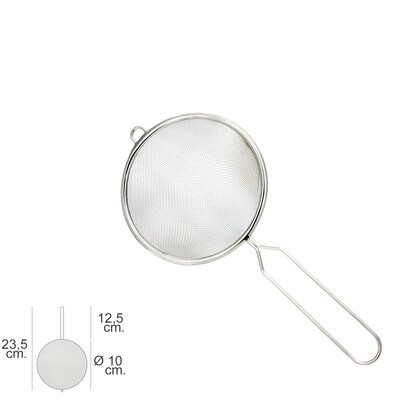 Colador Acero Inoxidable Basic � 10 x 23,5 (Alt.) cm.