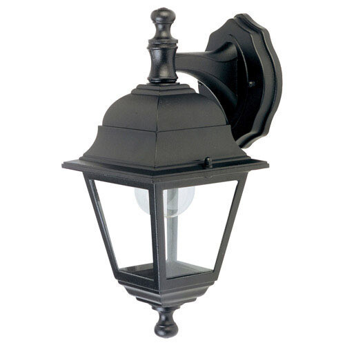 Farol Jard�n Soporte Alto Negro