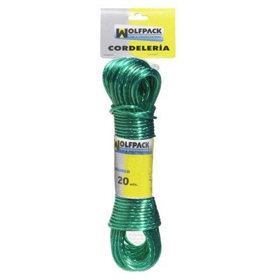 Cuerda Plastificada Cable Acero � 3,5 mm. (Madeja 20 m.)