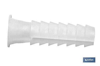 TACO PL�STICO TIPO BLANCO 12mm