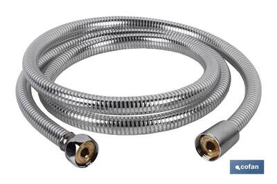 FLEXO DUCHA PVC PLATA/LAT�N 1,5M