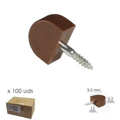 Soporte Estanteria Tornillo Peque�o Marron (Caja 100 unidades)