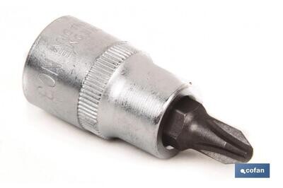LLAVE DE VASO 3/8" CON PUNTA PH-2