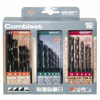 Estuche Brocas Alpen Kombiset  16 Piezas
