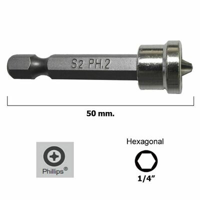 Destorpuntas Maurer Pladur Phillips N� 2  Estuche de 5 piezas  50 mm.