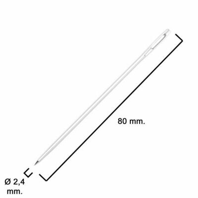 Aguja Saquera Recta N� 3      2,4x 80 mm.
