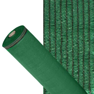 Malla Sombreo 90%, Rollo 2 x 50 metros, Reduce Radiaci�n, Protecci�n Jard�n y Terraza, Regula Temperatura, Color Verde Claro