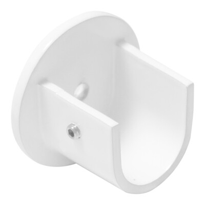 Soporte Zirconio Lateral Para Barras � 20 mm. Acabado Blanco (2 Piezas)