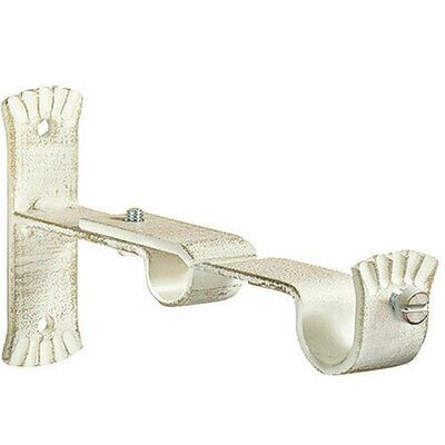 Soporte Doble Forja 28-20 � mm. Marfil Oro