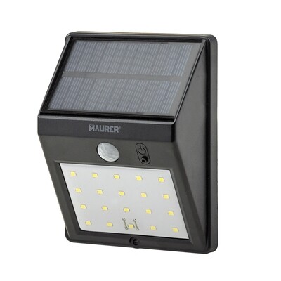 Aplique Solar Led 160 Lumenes Con Sensor De Movimiento y Crespuscular Ip65