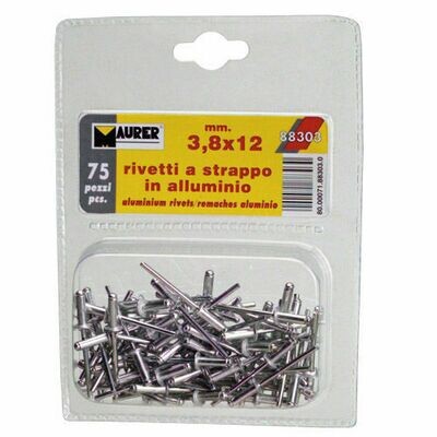 Remaches Maurer 4,80x16 mm. (50 Piezas)