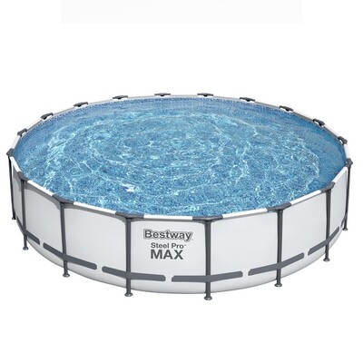 Piscina Redonda Con Depuradora Estructura Metálica  549x122 cm.