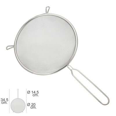 Colador Acero Inoxidable Basic � 20 x 34,5 (Alt.) cm.