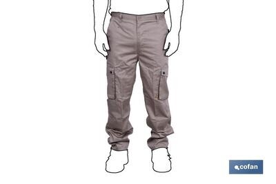 PANTALON MULTIBOLSILLOS MARRON T-S