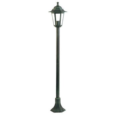 Farol Jard�n Hexagonal Verde Con columna