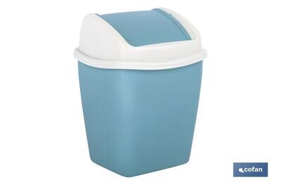 PAPELERA BASCULANTE AZUL 1,1L