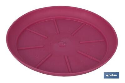 PLATO MACETA "ALTEA" (MODELO �11CM) C.CEREZA