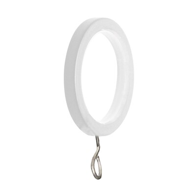Anilla Zirconio Para Barras � 20 mm. Sin Silenciador Acabado Blanco (Blister 10 unidades)