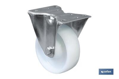 RUEDA NYLON FIJA �80X30MM