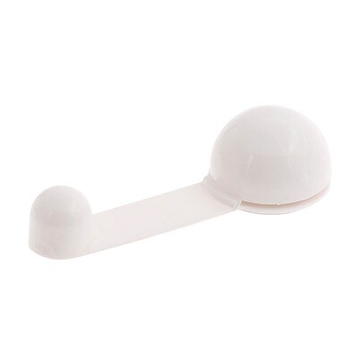 Tope Puerta Adhesivo con Retenedor Blanco
