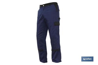 PANTALON TRAB. FLEX. "JANO" REGULAR FIT MAR/NEGRO T-52